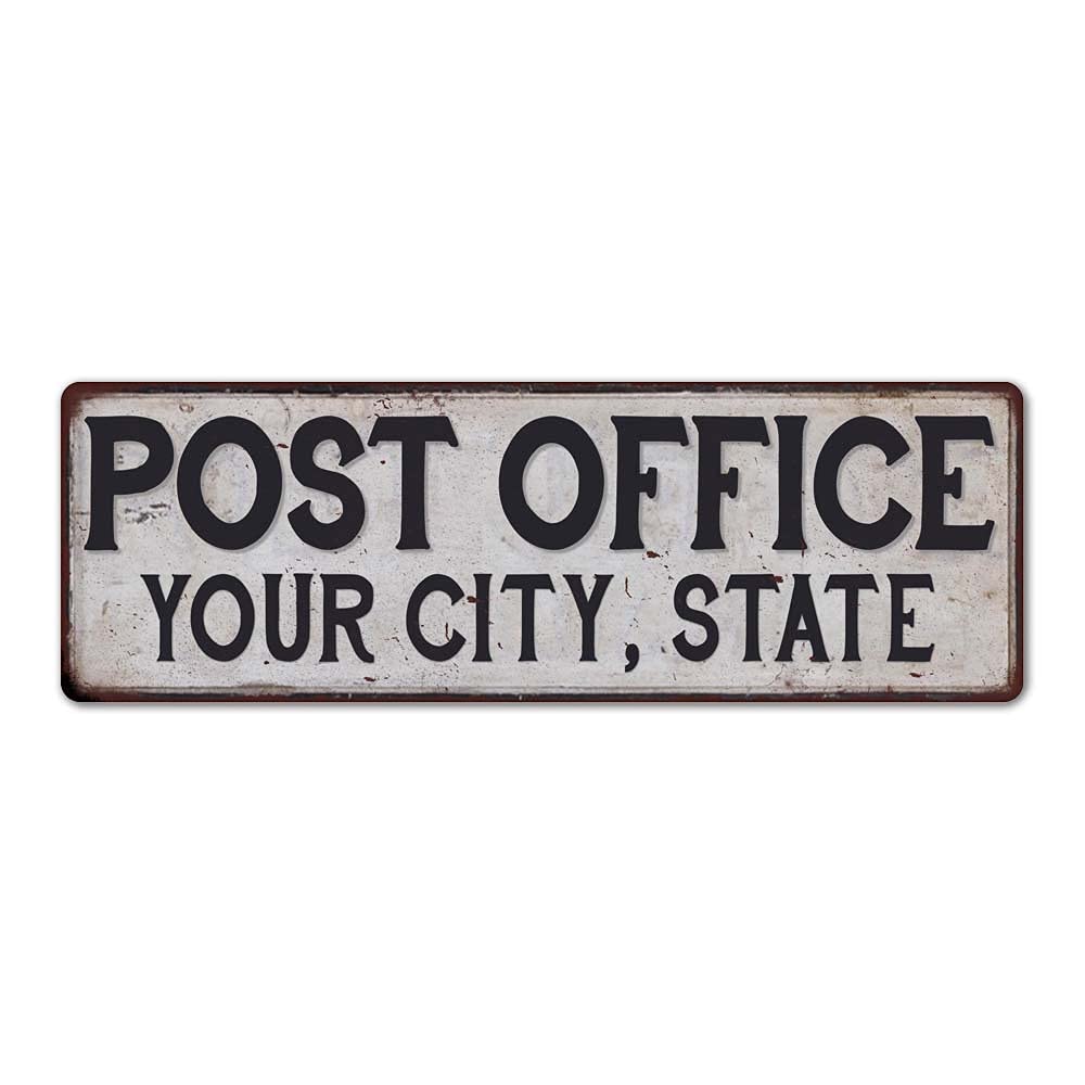 Amazon.com: Customized Post Office Sign Postal Signs City Town